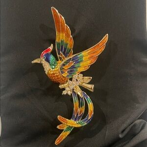 Colorful Bird Brooch